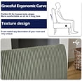 thumbnail image 5 of 43" Mini Armless Loveseat Sofa with USB Charging Ports for Small Spaces - Green Corduroy, 5 of 8