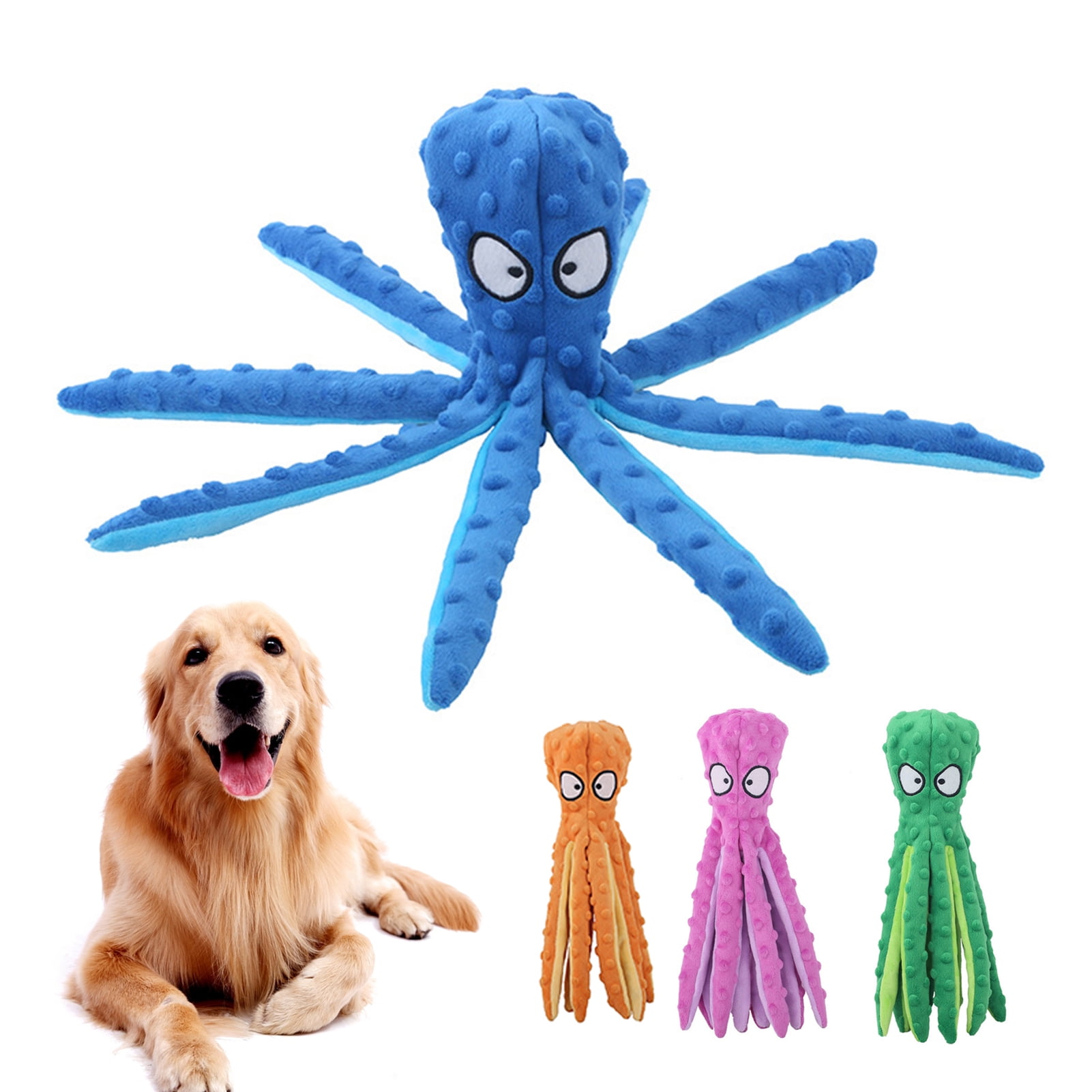 Plush Dog Toys Stuffed Octopus Interactive Bite Resistant Squeaky Chew Toys  - China Pet Cotton Toy and Pet Plush Toy price