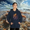 thumbnail image 6 of Retro Monster Octopus Inspired Kaiju Unisex Heavy Blend™ Hoodie Sweatshirt, 6 of 9