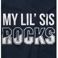 thumbnail image 2 of Little Sis Rocks Older Big Sister Toddler Boy Girl T Shirt Infant Toddler Brisco Brands 12M, 2 of 6