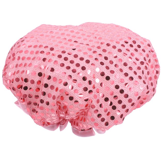 Shisuyan Bathing Caps for Women Pink Elastic Bathing Hat 1Set 9.4x9.4in