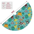 thumbnail image 3 of Yiaed Trucks And Excavators Print Christmas Tree Skirt , Tree SkirtsTree Mat for Christmas Winter Holiday Indoor Decorations-30", 3 of 7