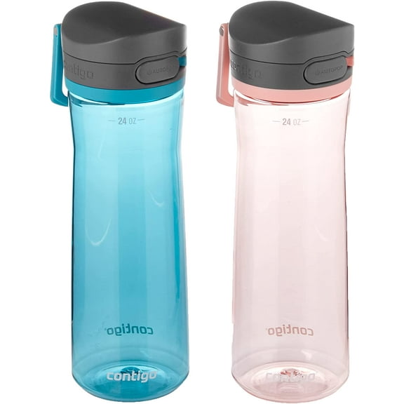 Contigo Jackson 2.0 Tritan Water Bottle with AUTOPOP Lid, 24 Oz., 2- Pack