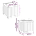 thumbnail image 2 of vidaXL Patio Cushion Box Garden Outdoor Furniture Solid Wood Acacia and Steel, 2 of 9