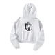 thumbnail image 5 of Sudadera con capucha Sudadera con capucha corta de moda Sudadera con capucha de manga larga transpirable con estampado gráfico Blanco, 5 of 8