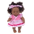 thumbnail image 4 of Muñeca Reborn de niña Hugo con cuerpo suave de 7,87 pulgadas floral rosa, 4 of 7