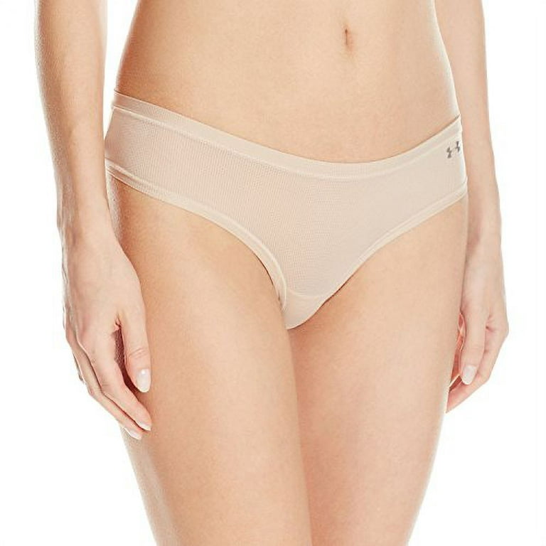 Under Armour Women's Pure Stretch Sheer Cheeky, Nude (295), One