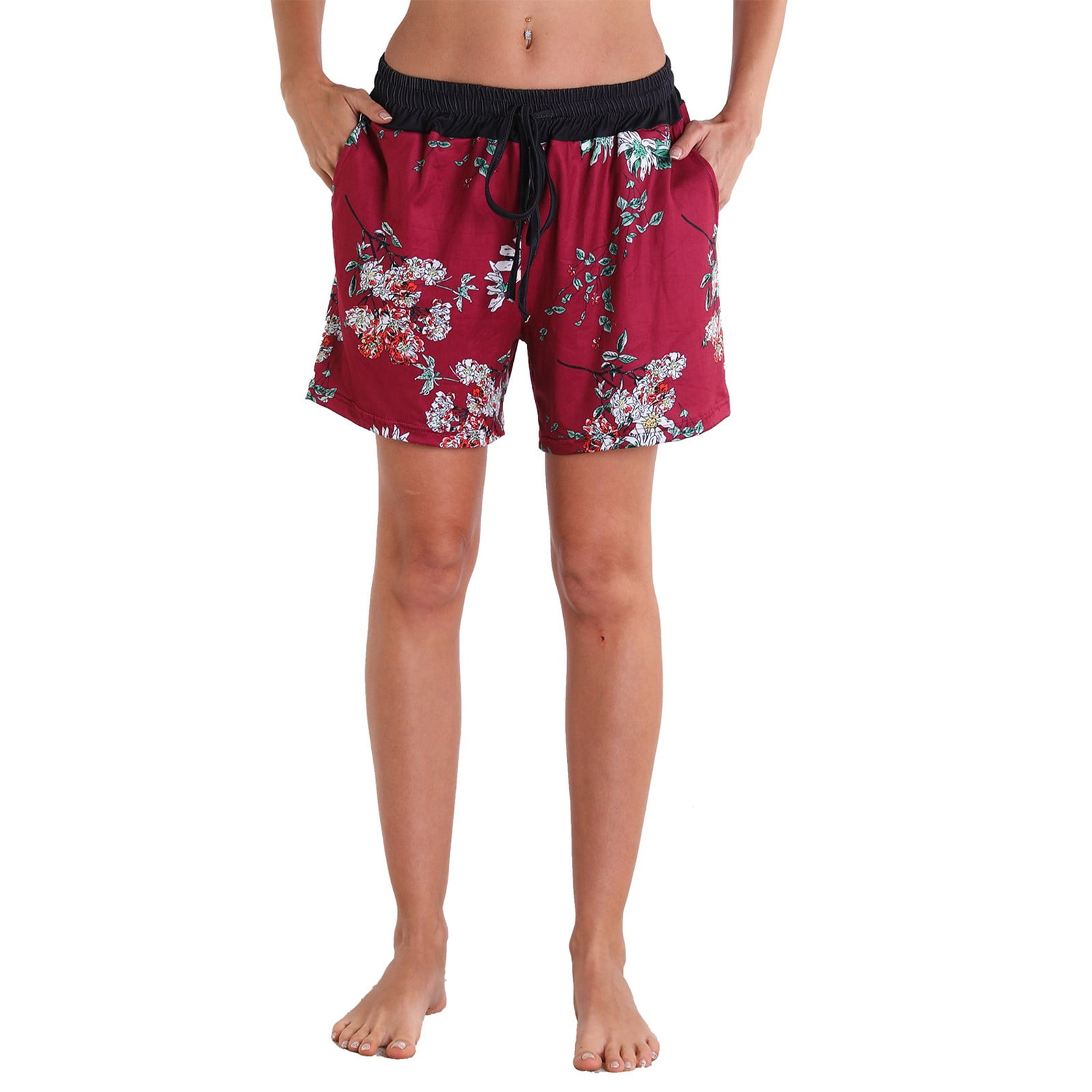 Workout Shorts for Women Printed High 