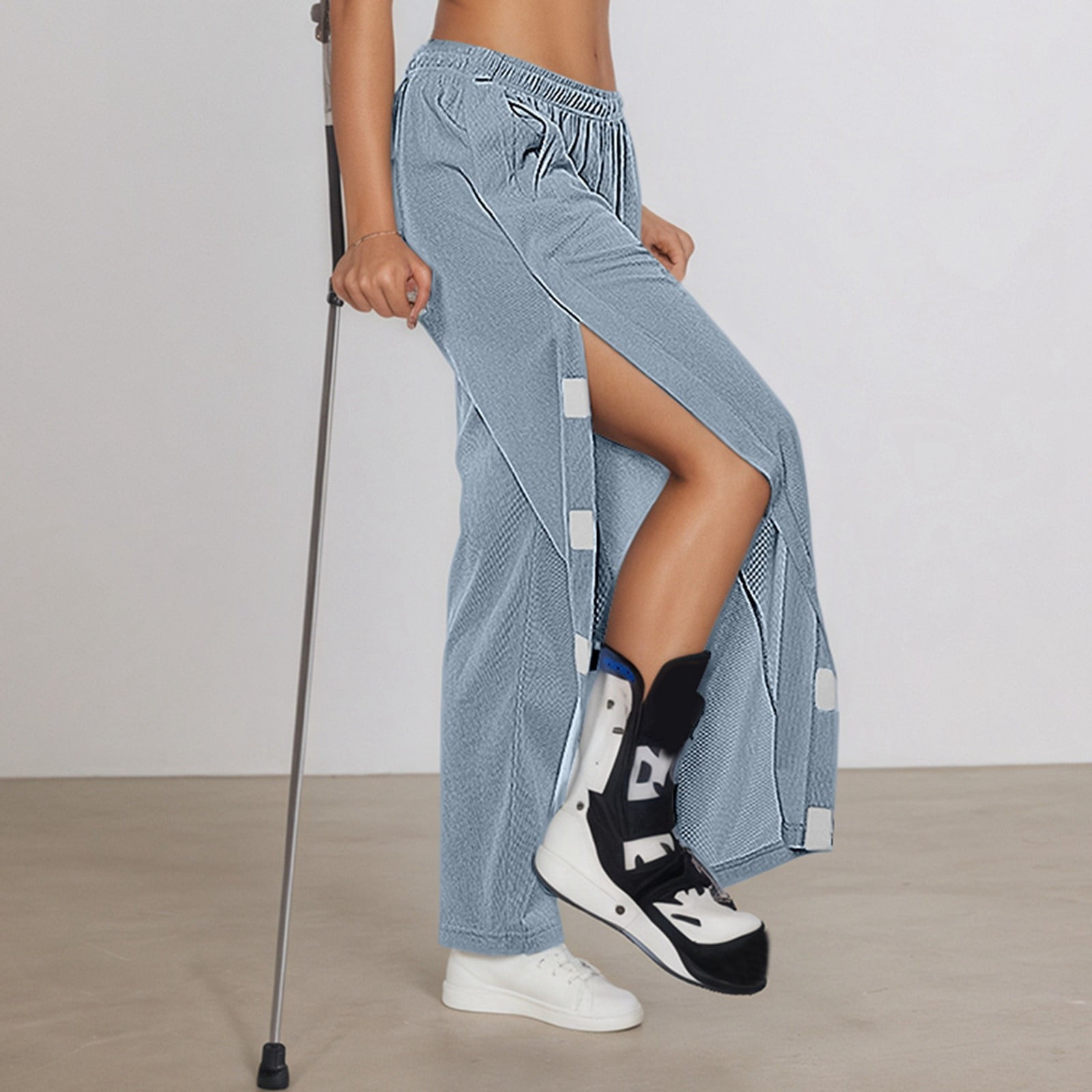 TrendOFT Women's Tear Away Pants Easy Access Adaptive Pants Wide