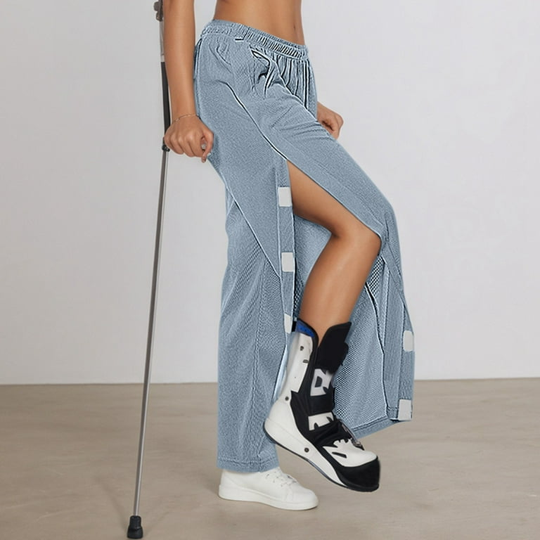 TrendOFT Women's Tear Away Pants Easy Access Adaptive Pants Wide