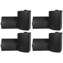 8) Rockville HP5S Black 5.25" Outdoor/Indoor Home Theater Patio Swivel Speakers