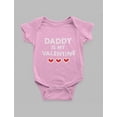 thumbnail image 5 of Tstars Girls Valentine's Day Love Daddy Is My Valentine Cute Infant Gift for Valentine's Day Gift Idea for Girl Outfit Baby Bodysuit, 5 of 7
