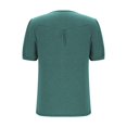 thumbnail image 6 of MIXUE Womens Summer Tops Solid Color V Neck Short Sleeve Boho Tunics T-shirts Sportwear,Green,S, 6 of 7