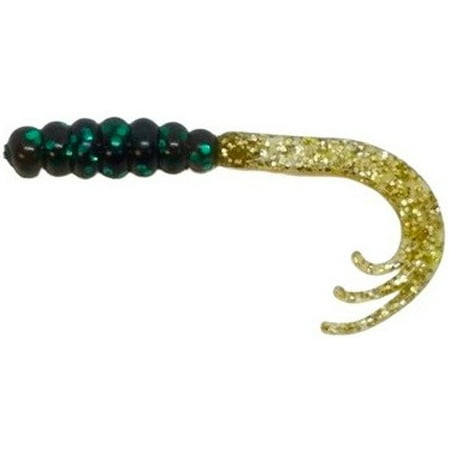 AWD Baits 2in WOW Grub - WG4 Junebug Gold 20pk