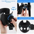 thumbnail image 4 of Golf Cart Cup Holder with Phone Holder, 2-in-1 Adjustable Universal Cup Phone Holder Front and Rear Seat Armrest Kit Accessories Compatible for EZGO/Club Car/Yamaha & Most Golf Carts, 4 of 8