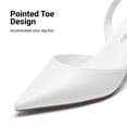 thumbnail image 4 of DREAM PAIRS Women's Slingback Kitten Low Heel Closed Toe Ankle Strap Heels Pointed Toe Strappy Pumps Shoes Party Wedding Dress Shoes, 4 of 7