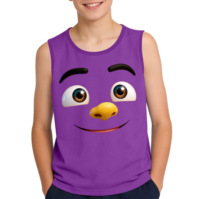 Camisola de Niños Pequeños 3-15 Años sin Mangas Tela Suave Impresión Gradiente para el Uso Casual Y Ocasiones Especiales