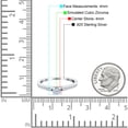 thumbnail image 4 of Simulated Cubic Zirconia Size-6 Art Deco Band Wedding Ring 925 Sterling Silver, 4 of 7