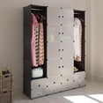 thumbnail image 2 of Armario modular VidaXL Versátil en blanco y negro con 18 compartimentos, 2 of 9
