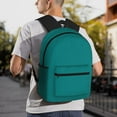 thumbnail image 6 of Defioc Teal Pattern Laptop Backpack for Men and Women,Casual Backpack Dayback Sports Bookbag for Travel Running Hiking, 6 of 6