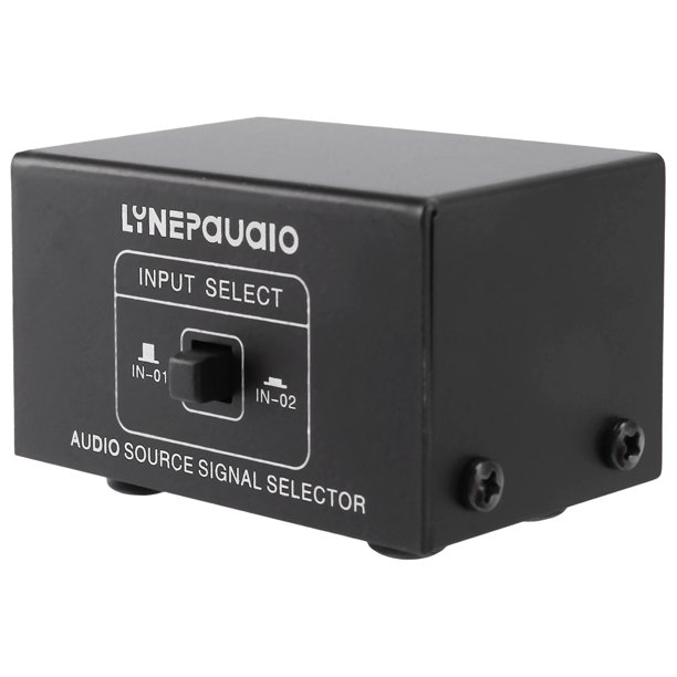 Winyuyby 2 in 1 Out or 1 in 2 Out Audio Source Signal Selector