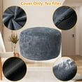 thumbnail image 6 of Danolapsi Bean Bag Chair Cover (No Filler), Beanbag Chair Outside Cover, Big Round Soft Fluffy Faux Fur Beanbag Lazy Sofa Bed Cover, 6 of 7