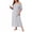 Light Gray, variant on Womens Plus Size Nightgown Short Sleeve Lounge Dresse Casual Comfy with Pockets For Daily Wear Gray Blue 2X