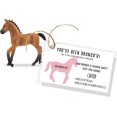 thumbnail image 4 of You Have Been Bronco'd  50 Pack  2 x 3.5" inches Business Sized Card  Buck Buck Bronco  Buck Yeah Bronco Tag Attach To Plastic Bronco Horse Figurine  Pink Horse  #BuckBuckBronco #BuckYeah, 4 of 8