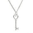 thumbnail image 2 of Women Stainless Steel to My Girlfriend Key to My Heart Necklace, Inspirational and Romantic for Her, 18-Inch, 2 of 4