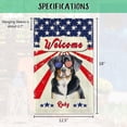 thumbnail image 5 of American Flag with Siberian Husky Garden Flag Watercolor Dog 4th of July Patriotic Welcome Flag Banner for Outside Yard Custom 12.5X18 Inch Double Side, 5 of 6