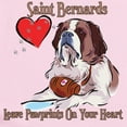 thumbnail image 2 of CafePress - St Bernards Leave Paw Prints On Your Heart Infant - Baby Light Bodysuit, Size Newborn - 24 Months, 2 of 4
