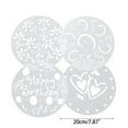 thumbnail image 3 of ZPAQI 4 Pack Unique Cake Stencils Cake Spray Molds Flower Cake Molds Spray Stencils, 3 of 9