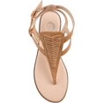 thumbnail image 2 of Journee Collection Womens Harmony Thong Ankle Strap Flats, 2 of 2