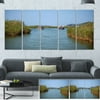 DESIGN ART Designart Touristic River Boats Landscape Photography Canvas Print