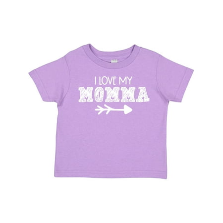 

Inktastic I Love My Momma with Arrow Gift Toddler Boy or Toddler Girl T-Shirt