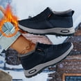 thumbnail image 7 of Snow Boots for Women Winter Warm Sheepskin-lined Waterproof Non Slip Orthopedic Shoes Ankle Sneakers with Arch Support Outdoor Slip on Barefoot Shoes Lightweight Thermal Soft Walking Booties, 7 of 7