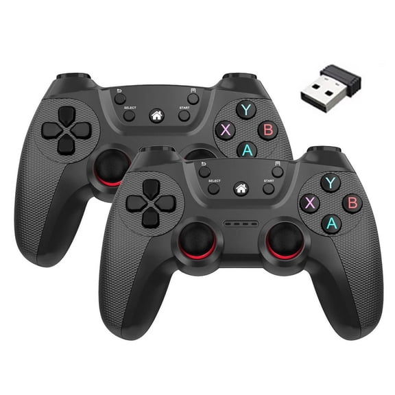 High quality 2.4G Wireless doubles game Controller for M8/GD10/G11 Pro/X2 Game Stick for Linux/Android phone gamepad Joystick (handle black)