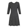 thumbnail image 2 of Vestido George Talla CH Escote V Negro, 2 of 4