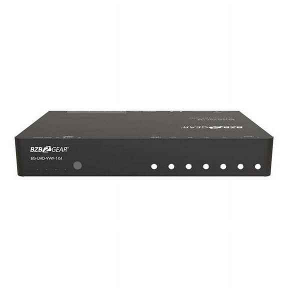 BZBGEAR 4K UHD HDMI/DisplayPort Video Wall Processor with Scaler/Audio for up to 4 TVs