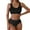 Black, variant on Cathalem Bathing Suit for Women 2 Piece Bikini Women's 2 Piece Swimsuits Bikini Bathing Suit(Black,XS)