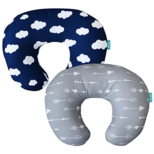 Nursing Pillow Cover for Boppy Pillow 2 Pack Safely with Zipper Cover