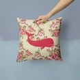 thumbnail image 2 of Whale Shabby Chic Yellow Roses Fabric Decorative Pillow, 2 of 4