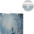 thumbnail image 5 of Coolnut Shower Curtain Christmas Snowman Bathroom Decor Watercolor Shower Curtain Sets Fabric Cloth Bathroom Curtains with Hooks 60x72 Inch, 5 of 6
