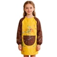 Hienoo Art Apron for Kids Long Sleeve Color Block Painting Smock with ...
