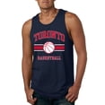 thumbnail image 1 of Wild Bobby City of Toronto Basketball Fantasy Fan Sports Mens Tank Top, Navy, Large, 1 of 5