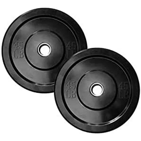 Par de Bumper Rígidos RVT Sports Color Negro 45 Lbs