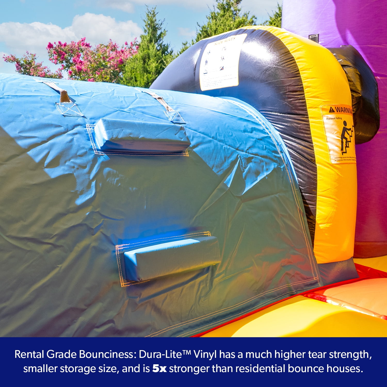 JumpOrange Ninja Bounce House Water Slide for Kids and Adults (with Blower)