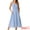 Sky Blue, variant on DARING DIVA Sleeveless Loose Flowy Midi Tank Beach Dress S Sky Blue