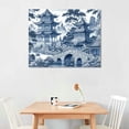 thumbnail image 2 of Awypu Wall Art Canvas ,Chinoiserie Blue And White Porcelain Chinese Style Pattern Canvas Wall Art Home Office Wall Decor Prints Artwork for Bed Dining Room Modern Paintings Housewarming Gifts, 2 of 6