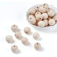 thumbnail image 6 of 170pcs Natural Wooden Beads for Crafts Loose Solid Wooden Spacer Beads Assorted Round Wood Ball for DIY Handmade Jewelry Making Bracelet Garland Hair (16mm/20mm/25mm), 6 of 13